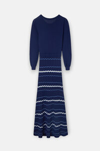 Silbon Vestido de malha espinha de peixe