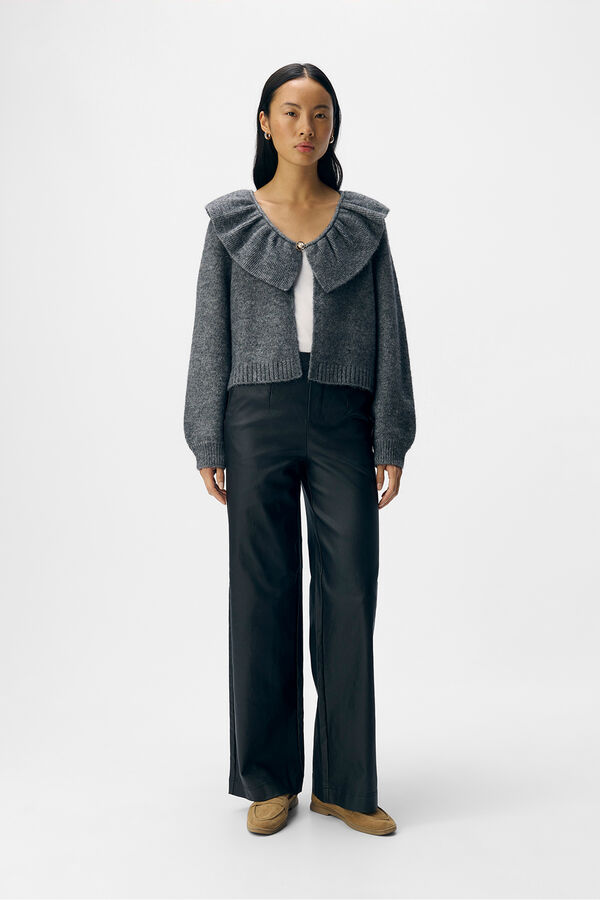 Object Cardigan de lã e alpaca Cinzento