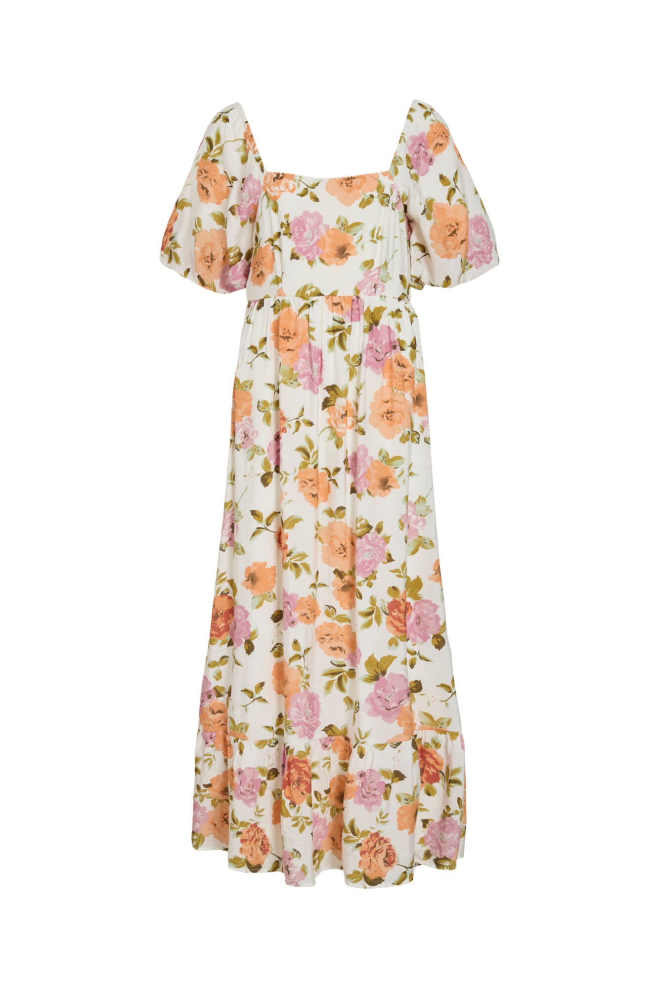 Vila Vestido comprido estampado em viscose