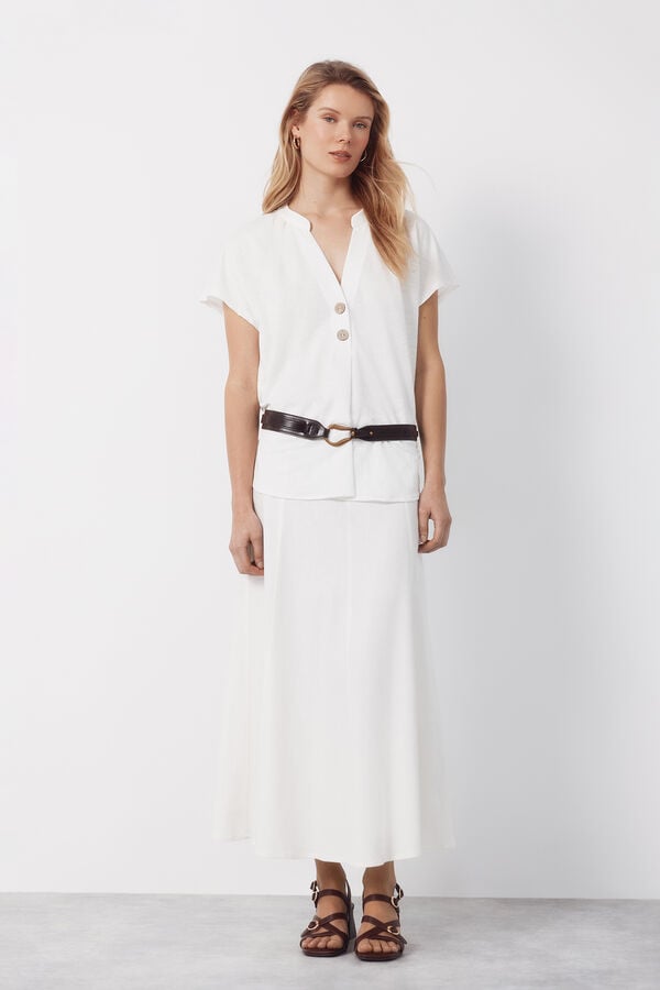 Cortefiel Comfortable blouse White