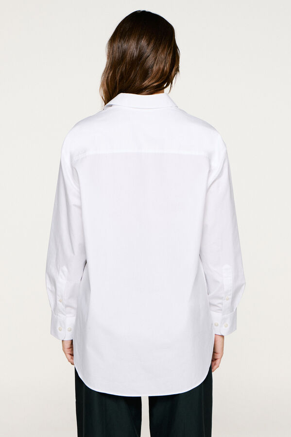 Selected Camisa com caimento relaxado Branco