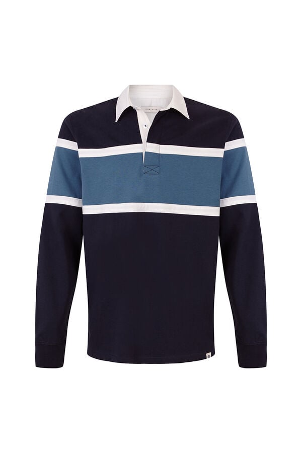 Cortefiel Rugby shirt  Navy