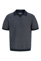 Jack & Jones Camisola em malha gola polo Azul