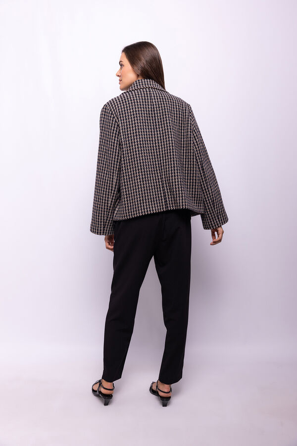 Object Casaco de tweed sobretudo Preto