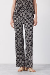 Cortefiel Jersey-knit trousers Multicolour