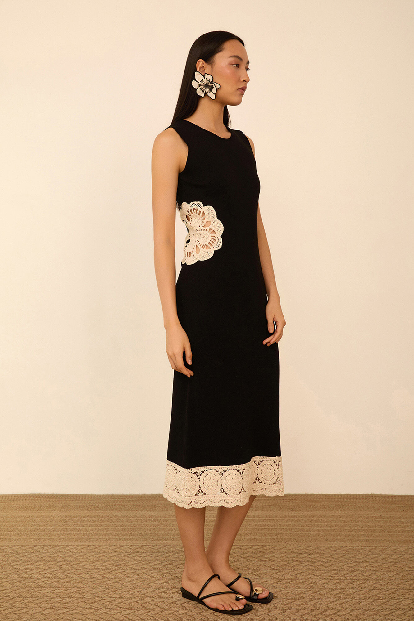 Meisie Vestido midi de malha