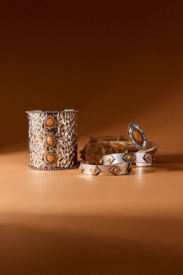 Slowlove Brazalete piedra Gris