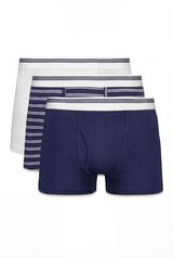Cortefiel Jersey-knit 3-pack boxers Navy