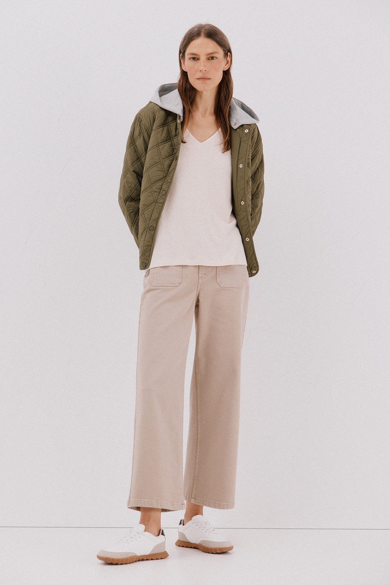 Cortefiel Camiseta b&aacute;sica cuello pico