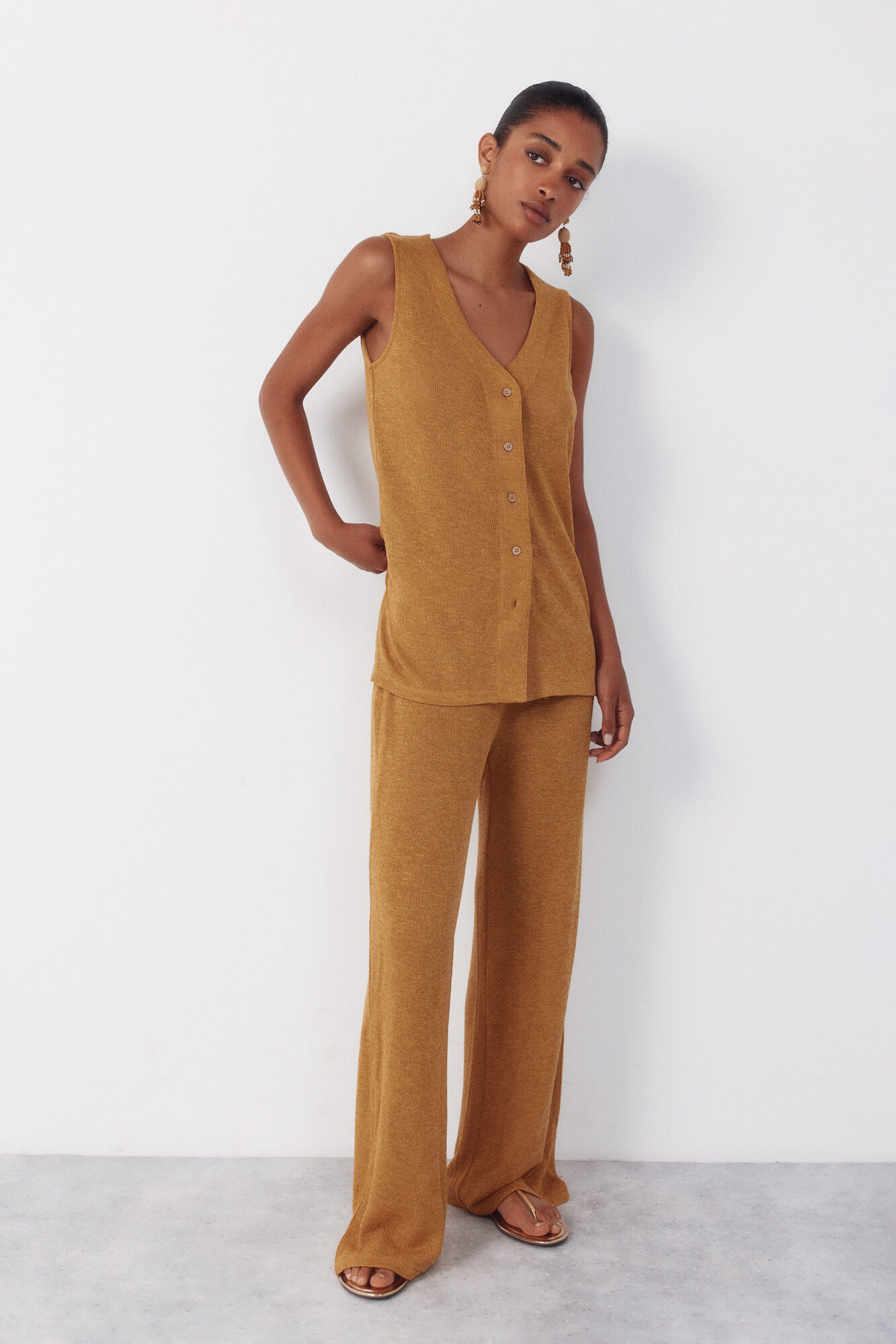Cortefiel Jersey-knit trousers