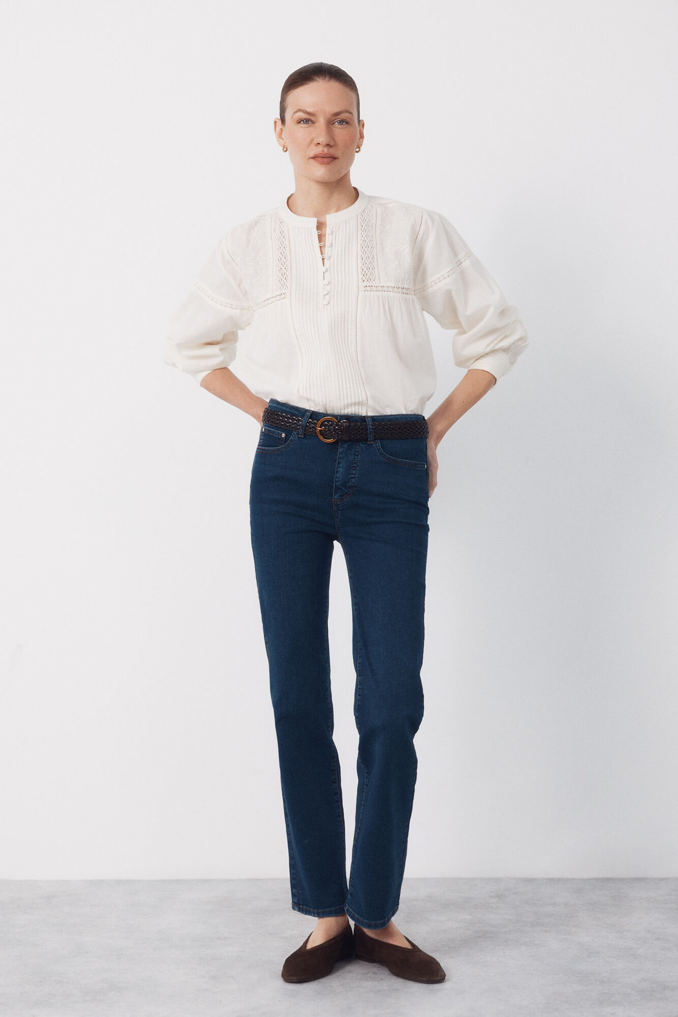 Cortefiel Embroidered blouse