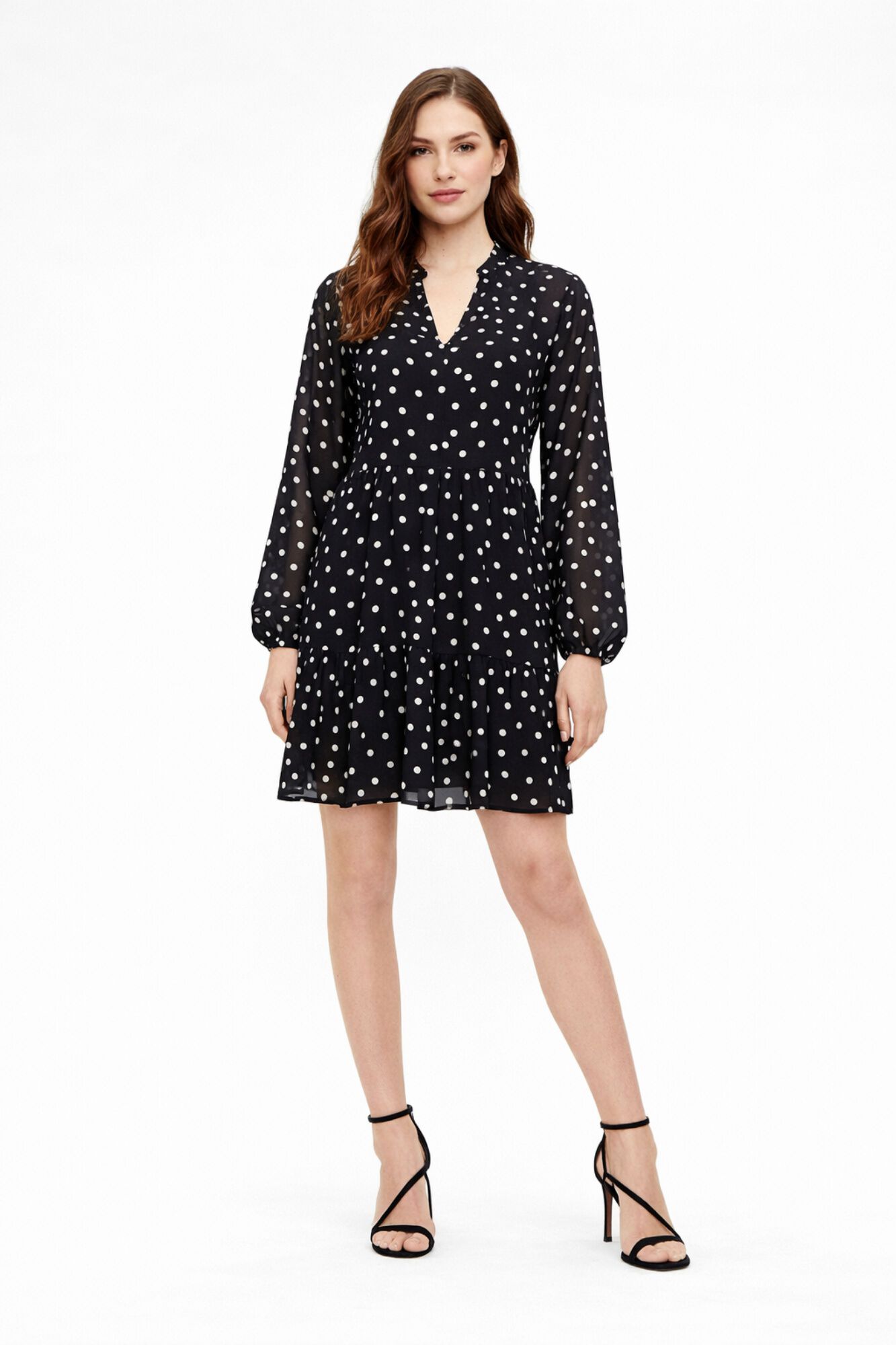 Object Short dress chiffon print