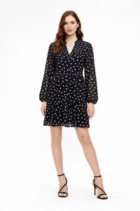 Object Vestido curto gaze estampado