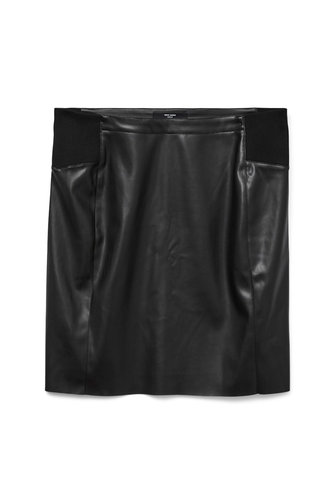 Vero Moda Curve Saia de couro sint&eacute;tico saia size 