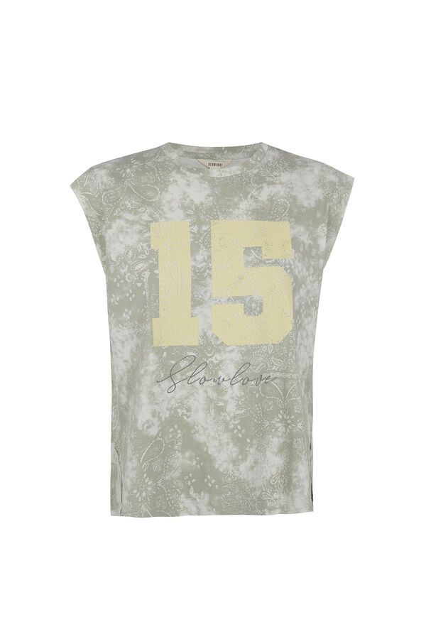 Slowlove Camiseta estampado oversize Verde