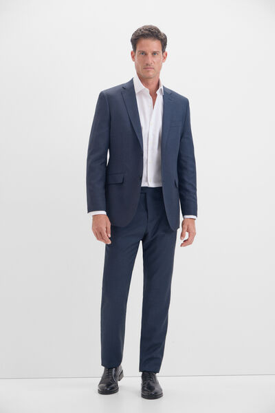 Cortefiel Coolmax® birdseye weave trousers Blue