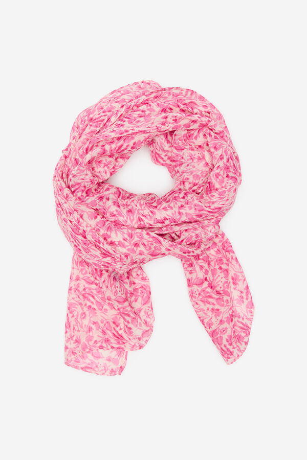 Cortefiel Fular florecitas Rosa