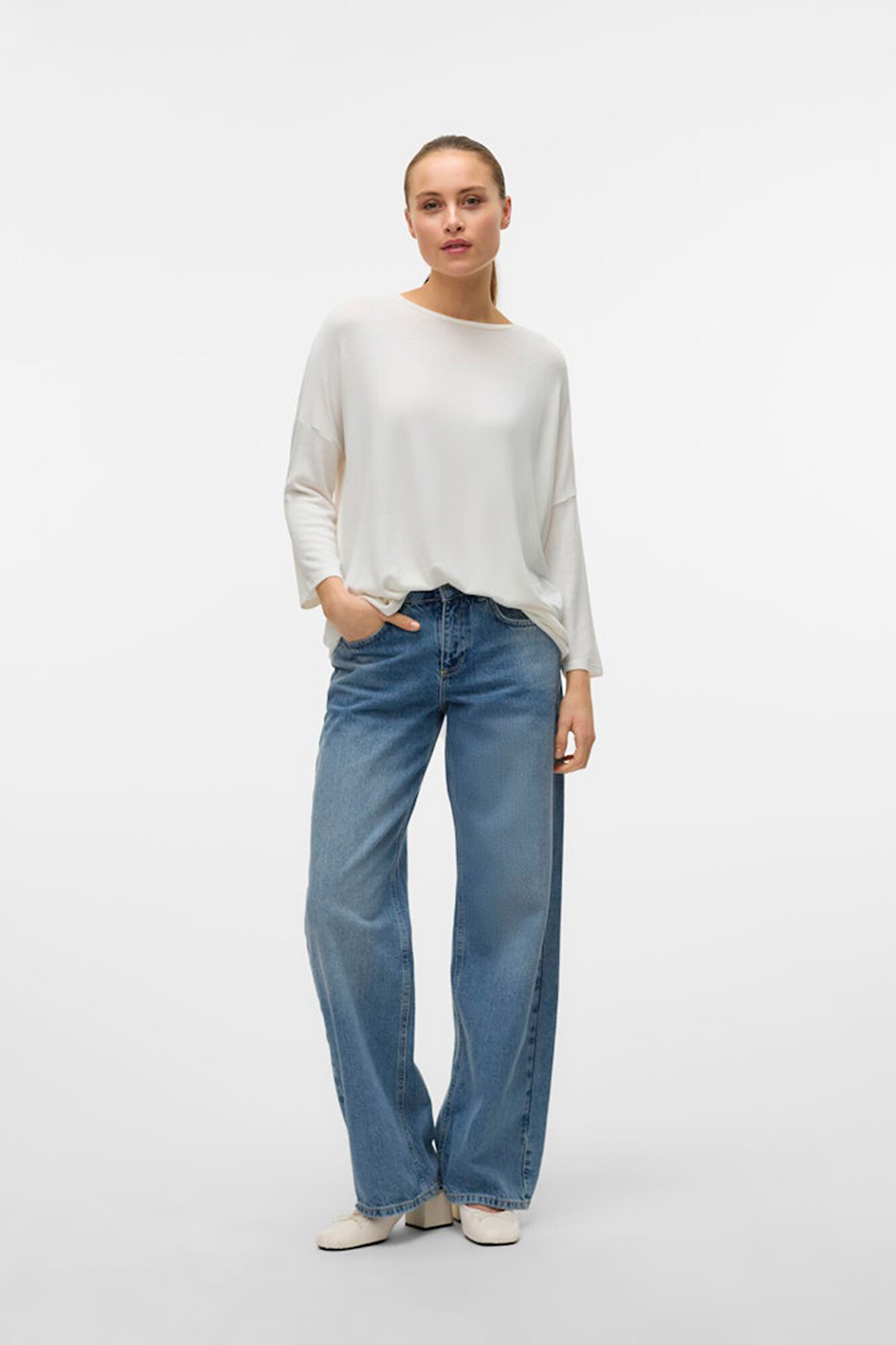 Vero Moda Camisola manga 3/4 em malha