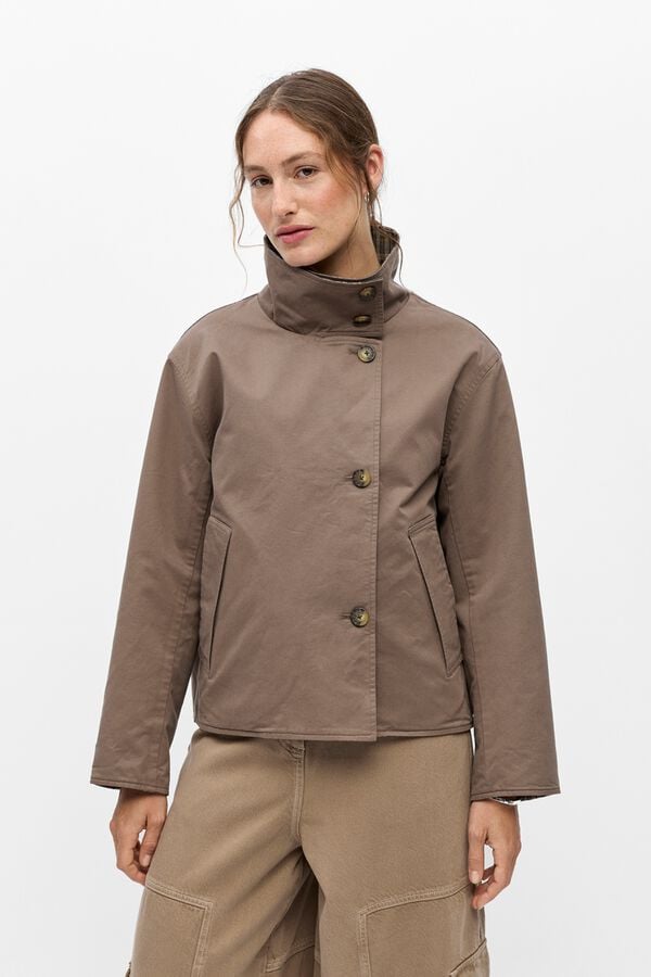 Object Reversible short jacket Brown