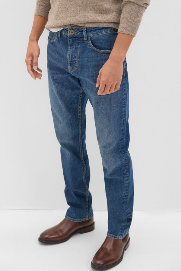 Cortefiel Regular fit jeans Blue