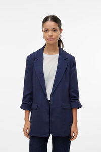 Cortefiel Blazer with 3/4-length sleeves Navy
