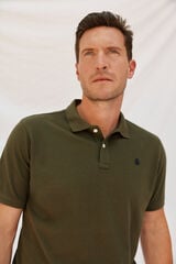 Cortefiel Basic piqué polo shirt Kaki