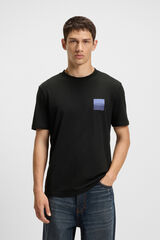 HUGO T-shirt de manga curta Preto