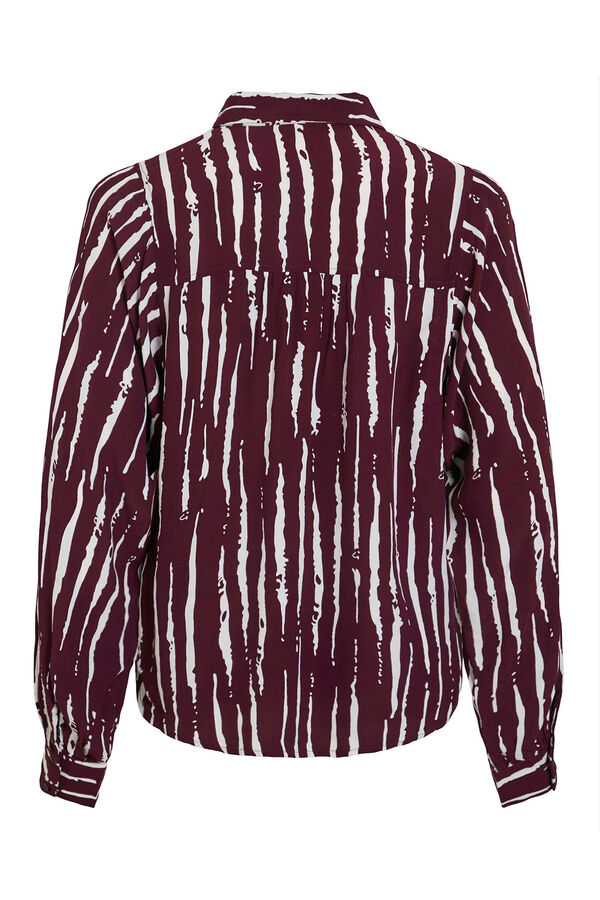 Vila Camisa de viscose estampada Roxo