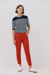 Cortefiel Sensational Slim Jacquard Jeans Red