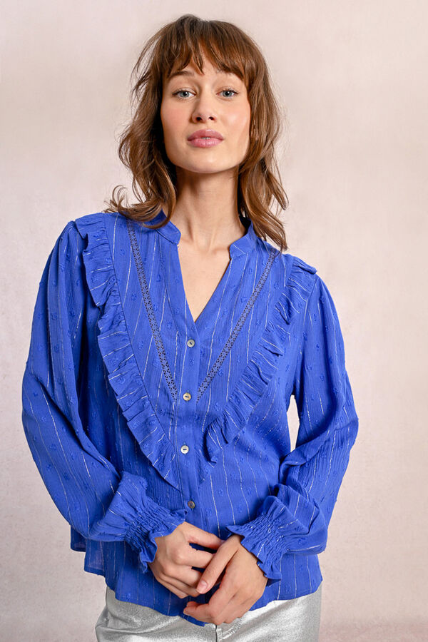 Molly Bracken Camisa estampado Azul