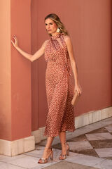 Pol&iacute;n Et Moi Vestido de bolinhas Carina Castanho