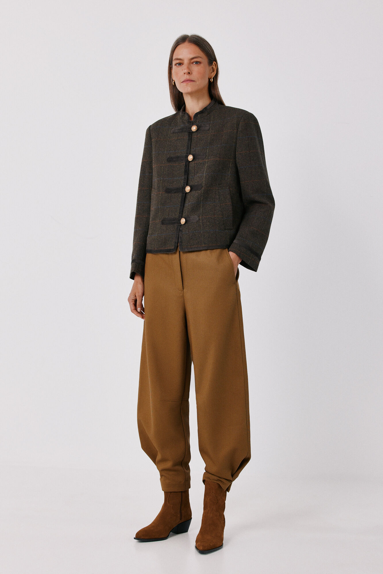 Cortefiel Women's serge jogger trousers