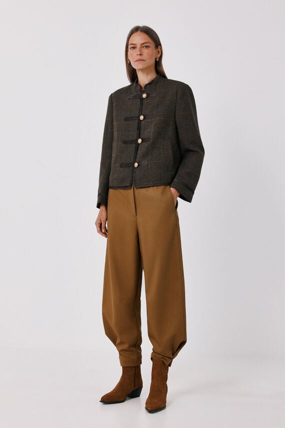 Pantalón jogger de sarga de mujer