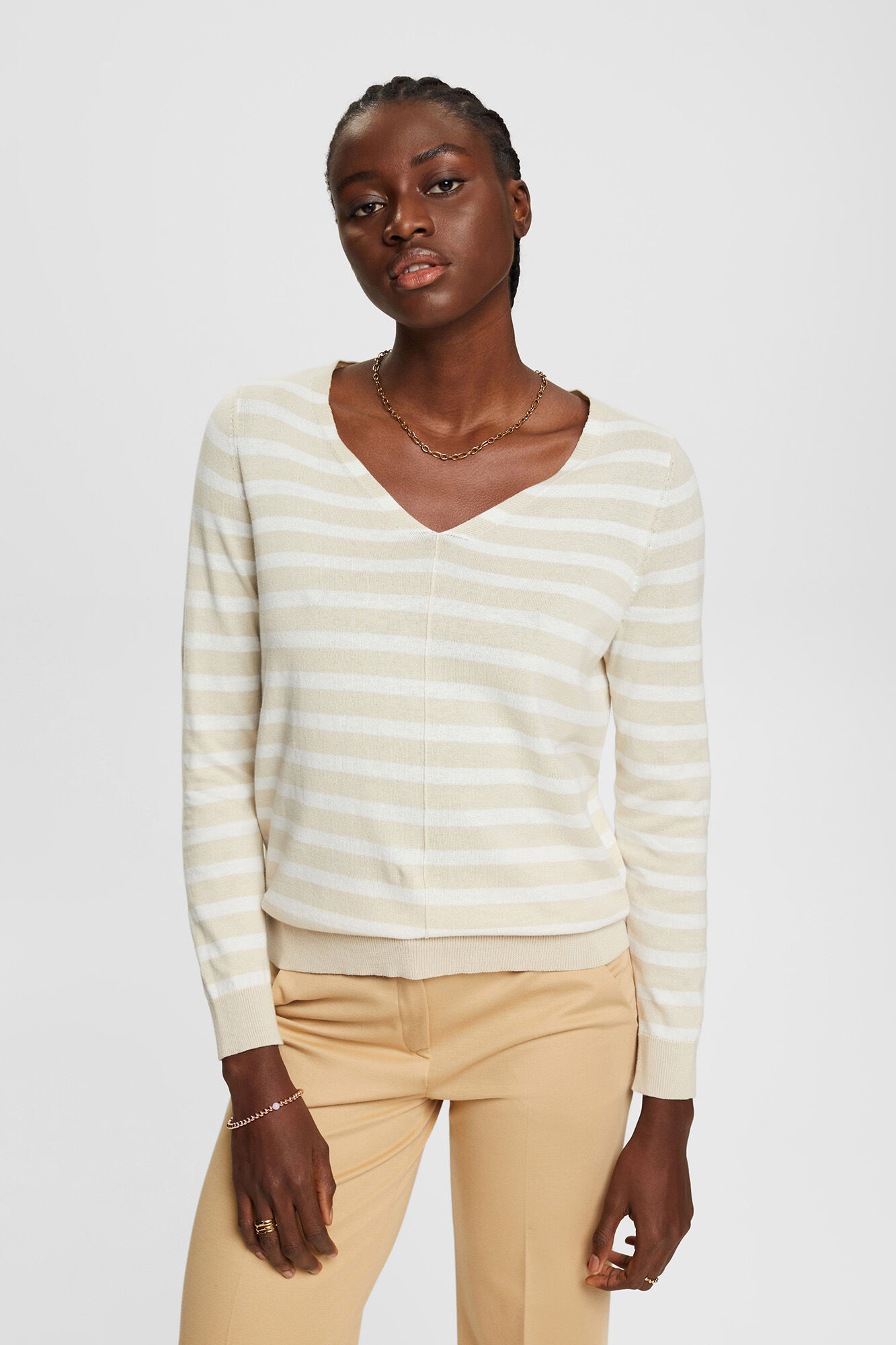 Jersey de punto algodon Jerseis y cardigans de mujer Cortefiel