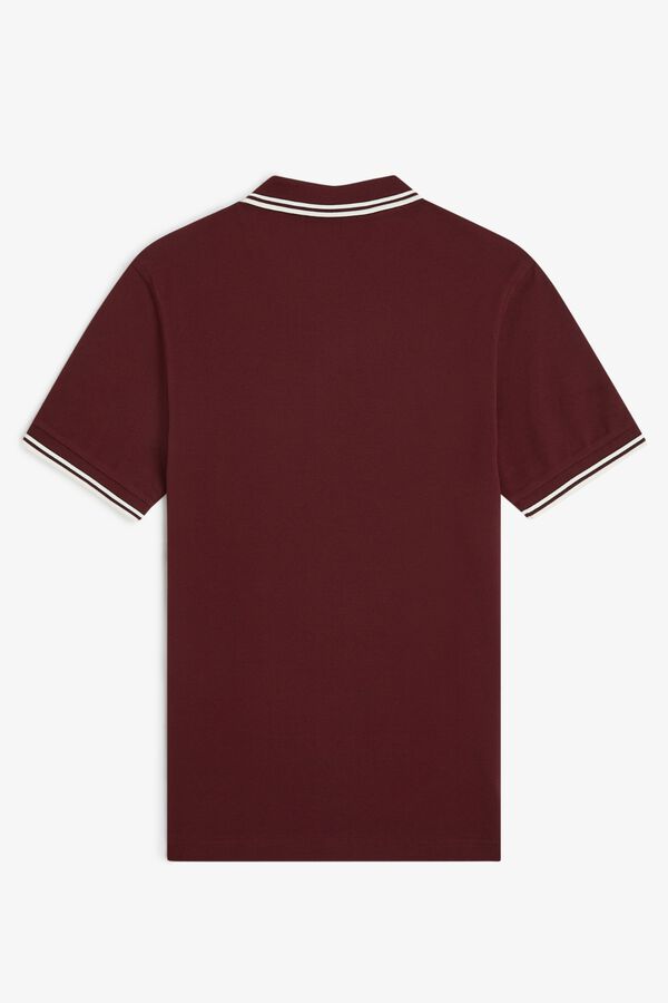 Fred Perry Fred Perry two-tone polo shirt Maroon