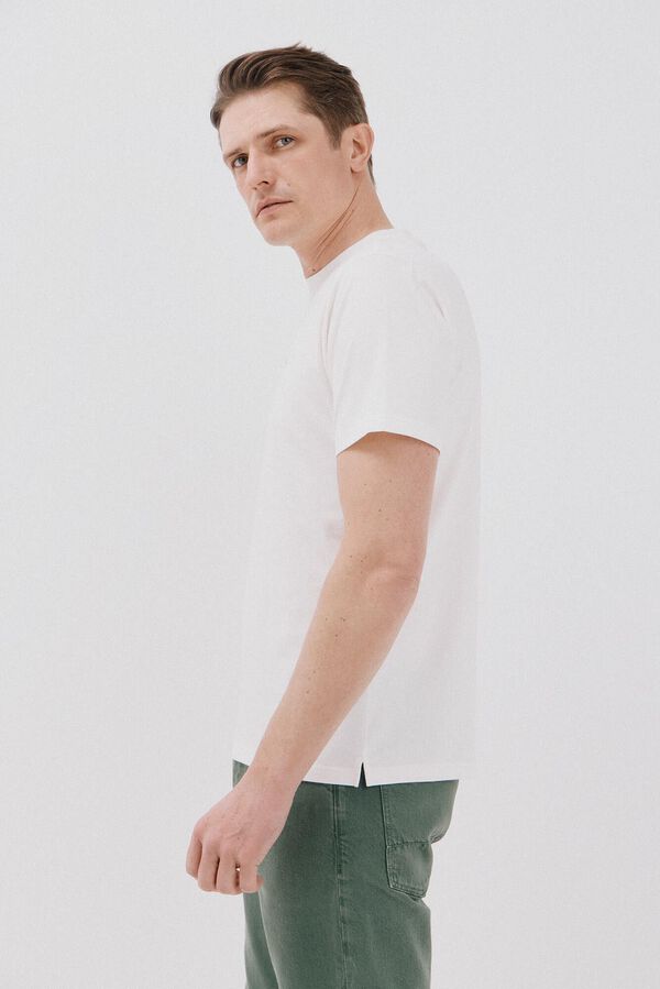 Cortefiel Amalfi graphic t-shirt White