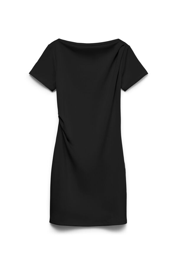 Vero Moda Vestido curto de manga curta Preto