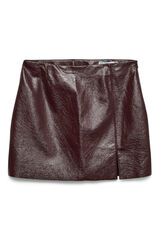 Vero Moda Curve Saia curta de couro sintético plus size  Roxo