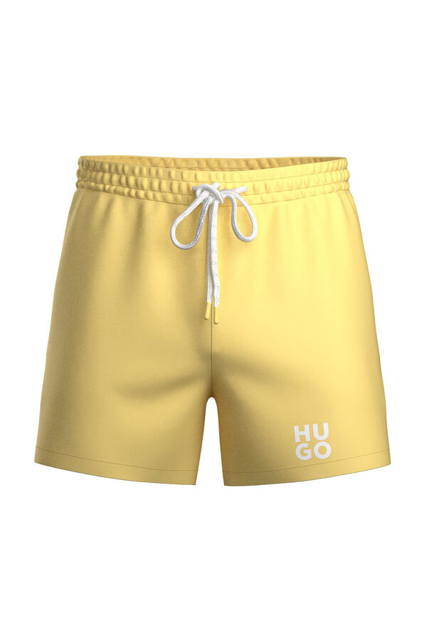 HUGO Logo swimwear Yellow
