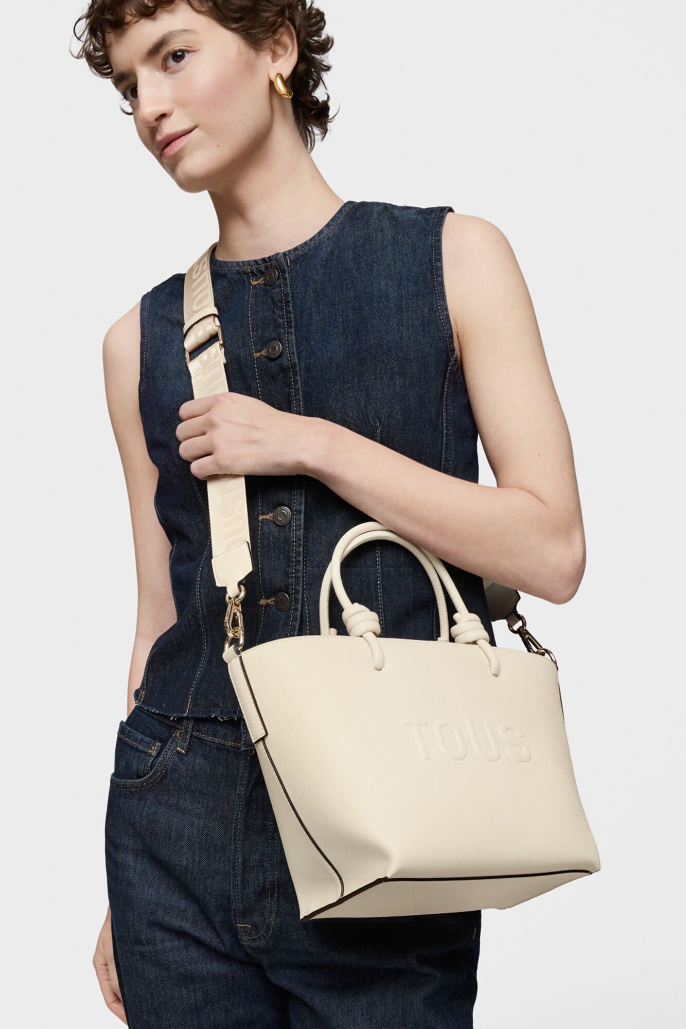 Tous Capazo peque&ntilde;o beige TOUS&nbsp;La&nbsp;Rue&nbsp;New