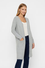 Vero Moda Women's long cardigan with long sleeves Grey