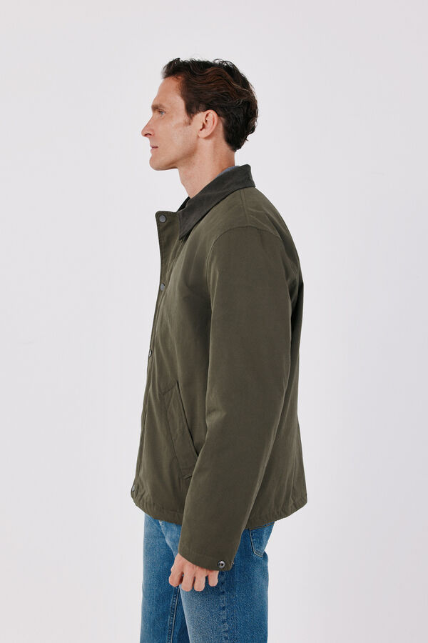 Cortefiel Heritage style combination jacket Kaki