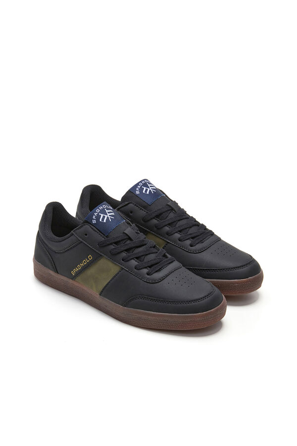Spagnolo Chinelos de quarto casuais de lazer Preto