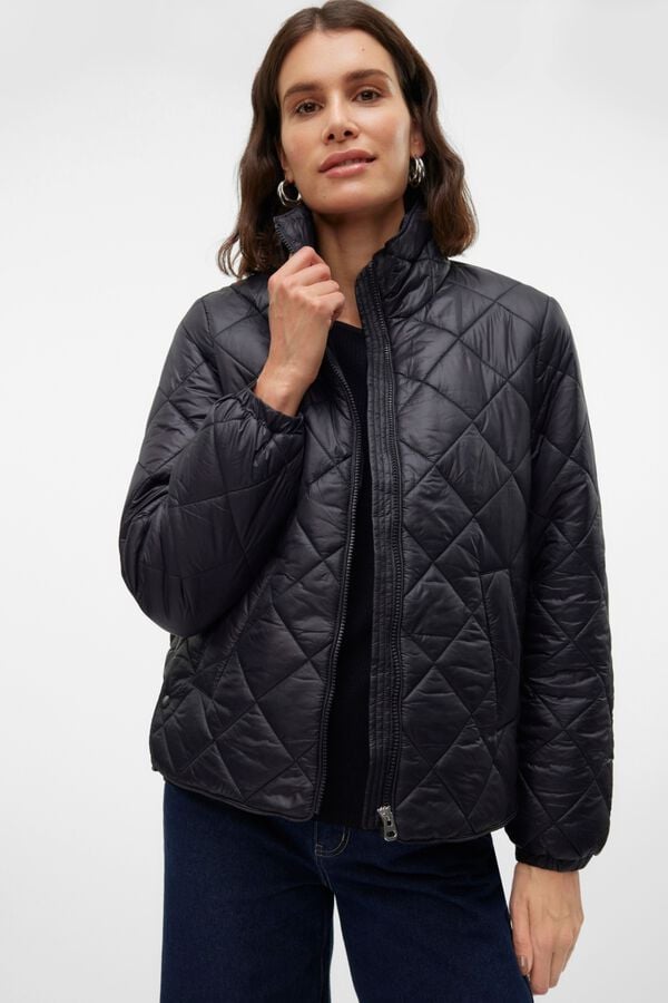 Vero Moda Casaco acolchoado gola alta Preto