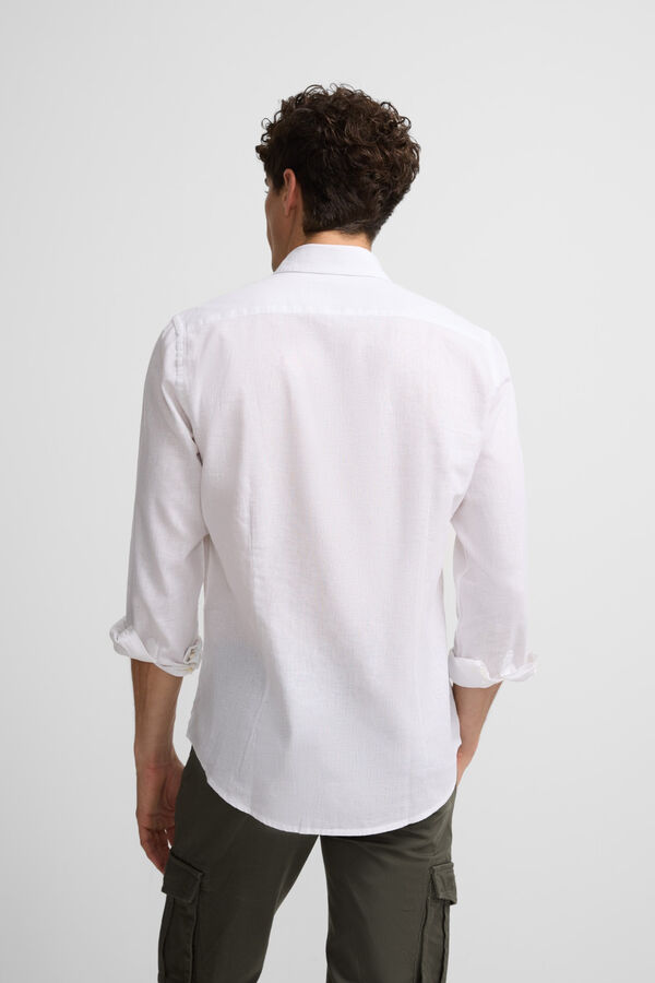 Silbon Camisa esportiva macia Branco