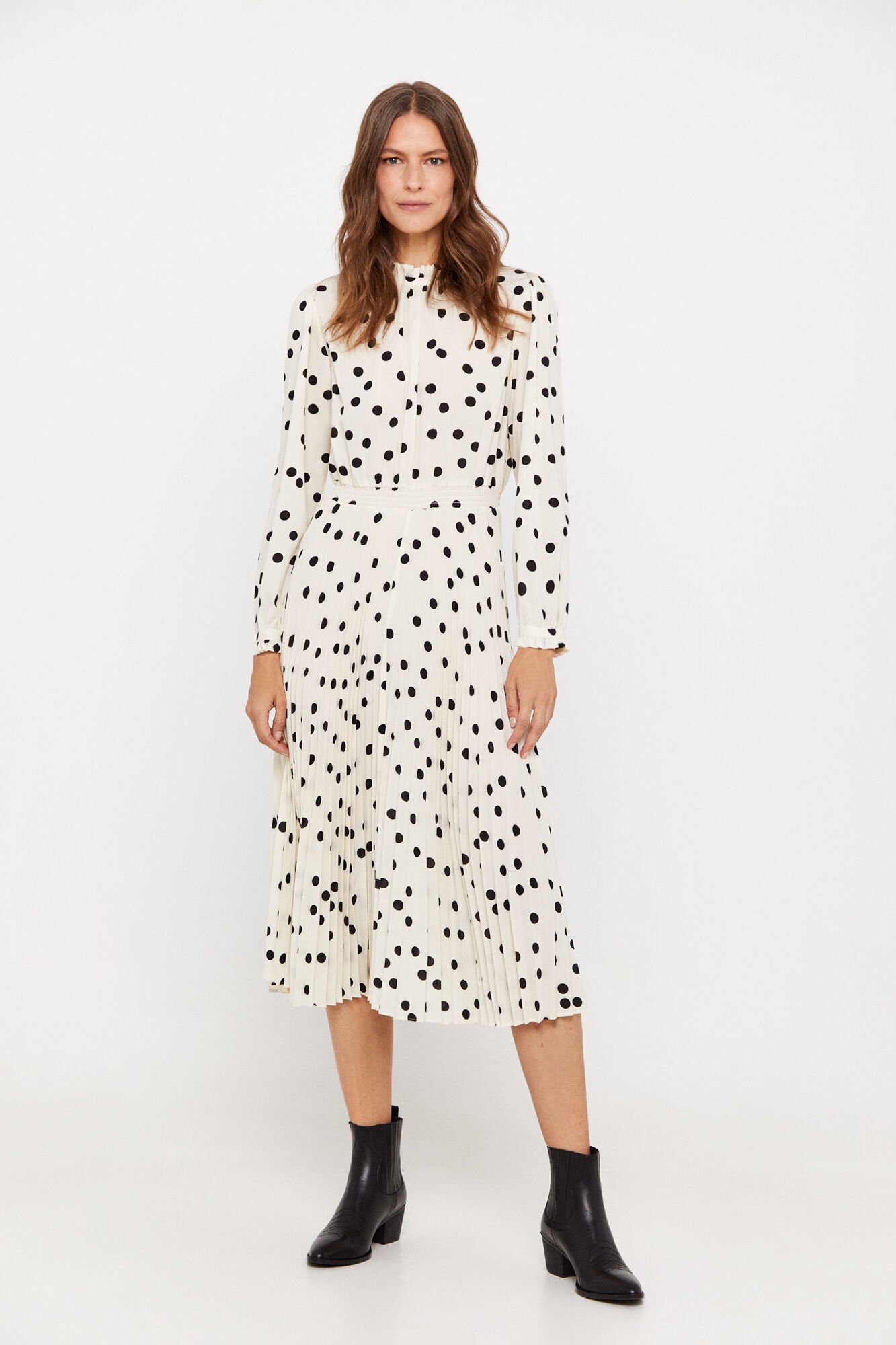 Cortefiel vestido top lunares