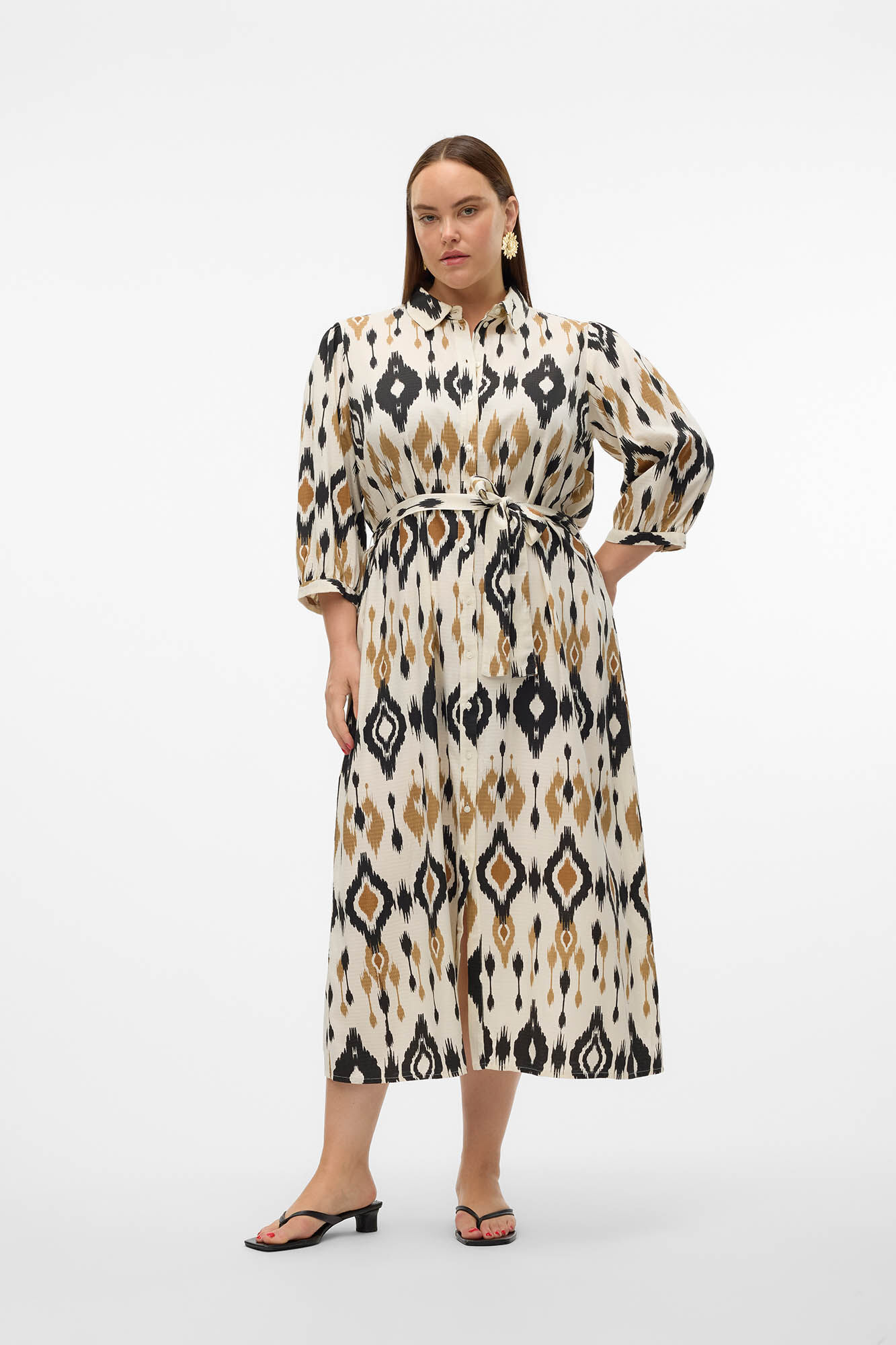 Vestido camisero tallas grandes outlet