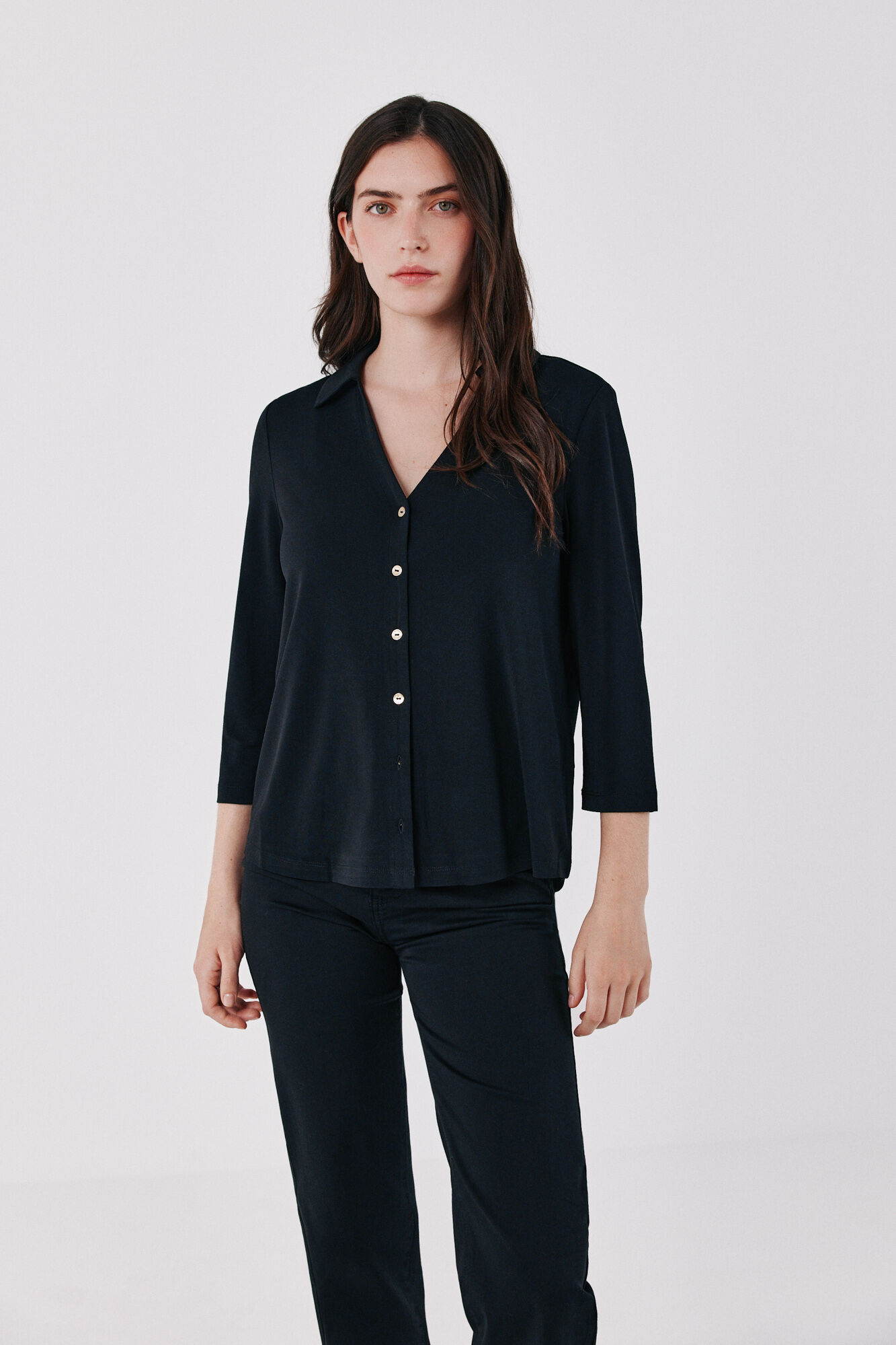 Cortefiel Stretch shirt with buttons