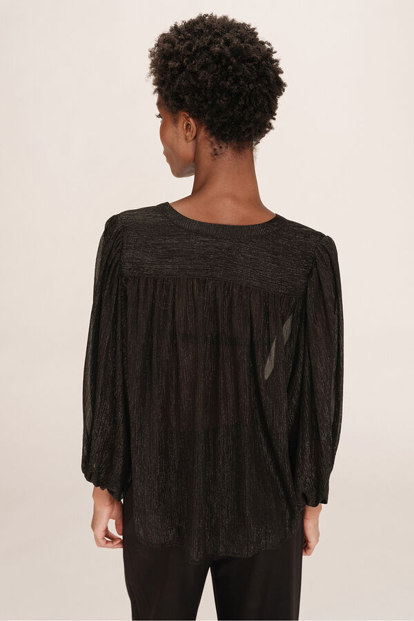 Grace & Mila Lurex blouse  Black