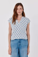 Cortefiel Basic stand-up collar T-shirt Multicolour